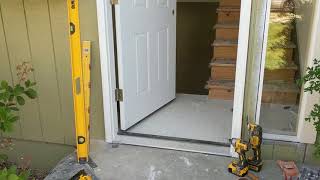 Jeld Wen Front Door Installation  Really crappy products and craftsmanship PART 1 [upl. by Aenet564]